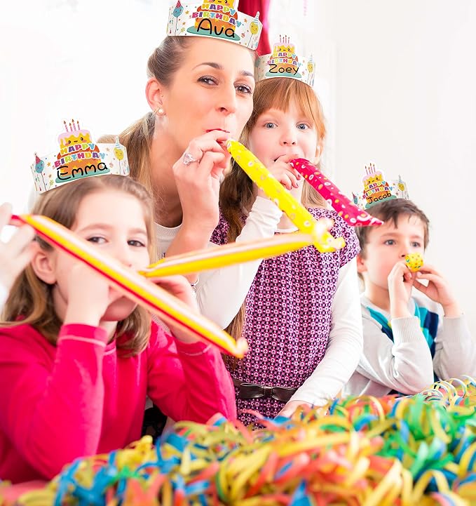 Outus 42 Pack Happy Birthday Crowns - Image 6