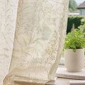 Anmao Taupe Semi Sheer Light Filtering Curtains 84 Inches Long 2 Panels by Anmao