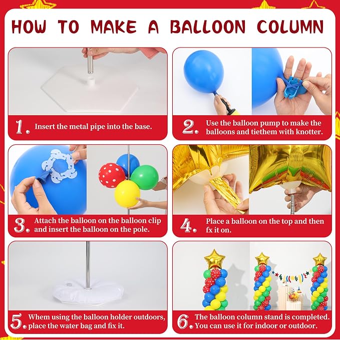 Adventure Game Balloon Column Stand Kit Set of 2, Video Game Party Decorations - Image 5