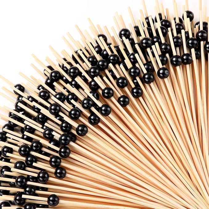 Reallnaive 600 Pcs Cocktail Pick Pearl Fancy Toothpick by Unknown