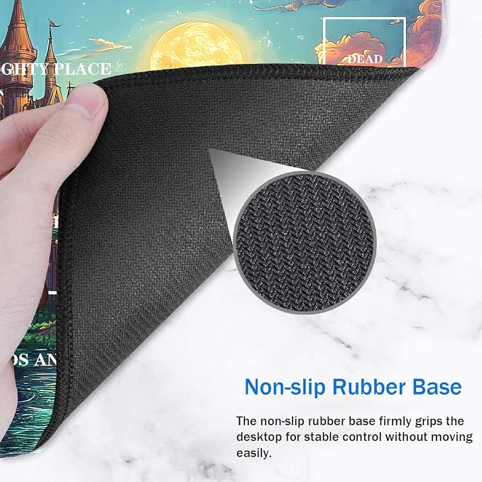 for TCG Playmat with Zones, Non-Slip Rubber Bottom Trading Card Game Mat with - Image 4