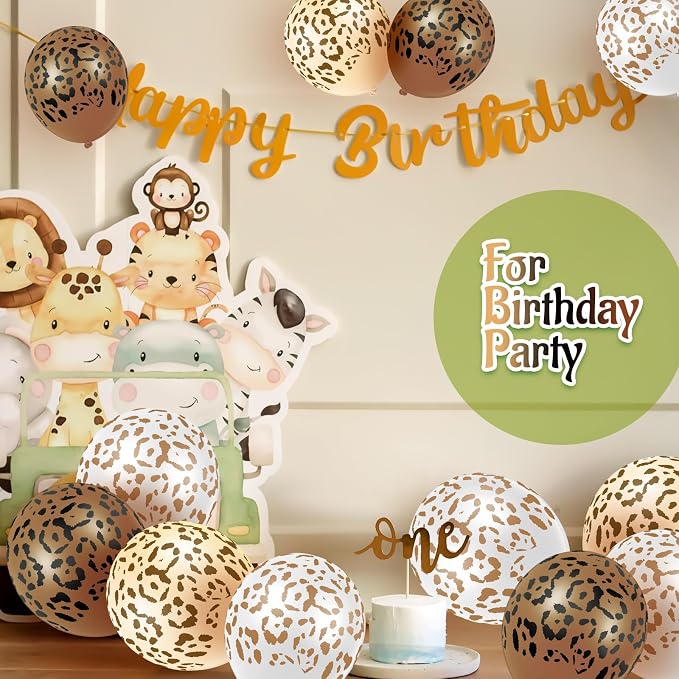 Gejoy 36 Pcs Cheetah Balloons Leopard Print Balloons 12 Inch Spots Latex - Image 6