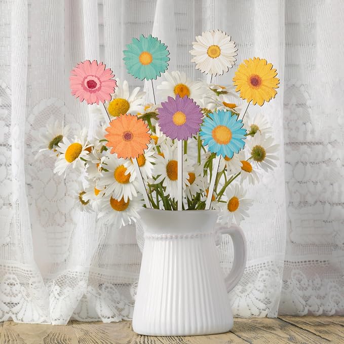 TICIAGA Spring Sunflower Wooden Picks - Image 4