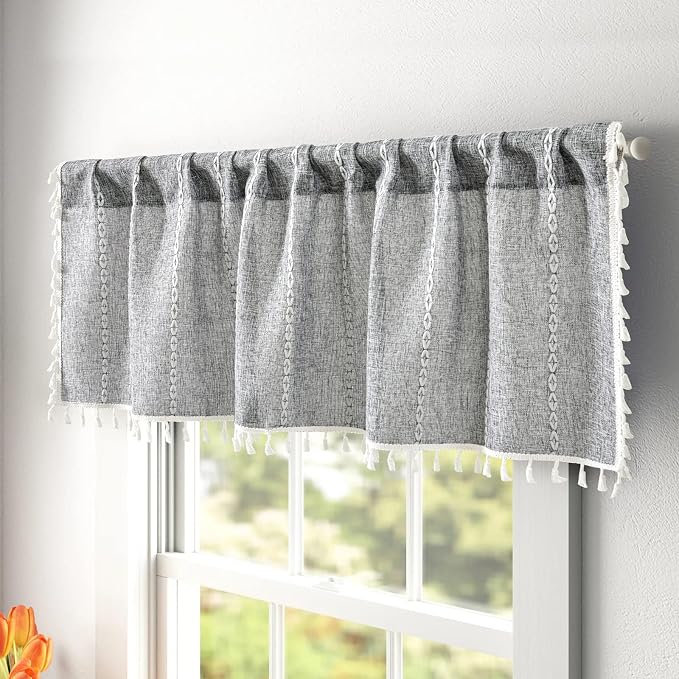 RoomTalks Rustic Farmhouse Kitchen Valances by RoomTalks
