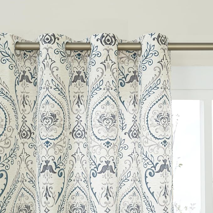 Linen Curtains 40 inch Length for Small Windows, Light Filtering Semi Sheer - Image 9