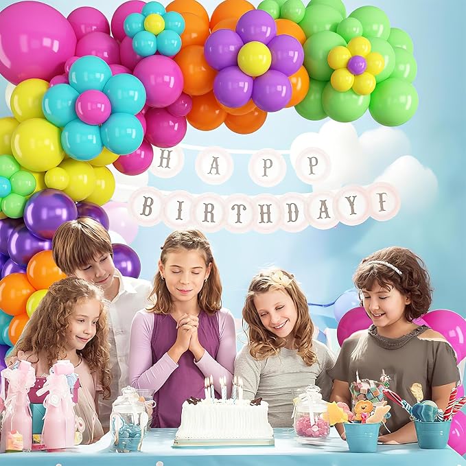 HILAVO Magic Balloon Garland 161 Pcs Assorted Colors Latex Balloons Arch Kit - Image 7