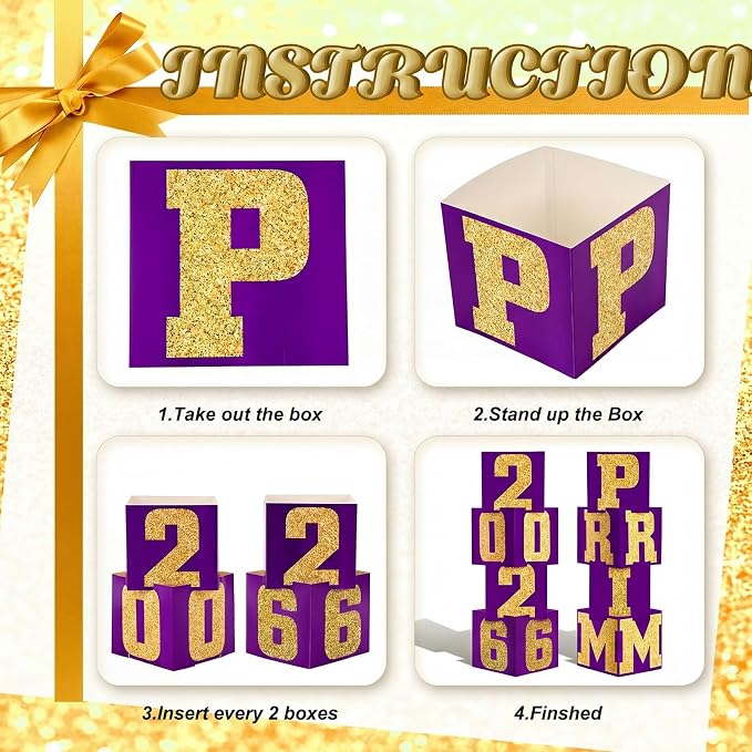 Queekay 8 Pcs Prom Column Standup Photo Booth Decorations 2026 Prom Backdrop - Image 3
