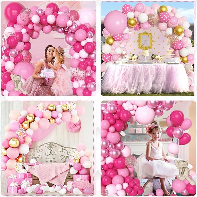 Archloon Pink Balloons Arch Kit, Princess Theme, Engagements, Baby Shower - Image 7