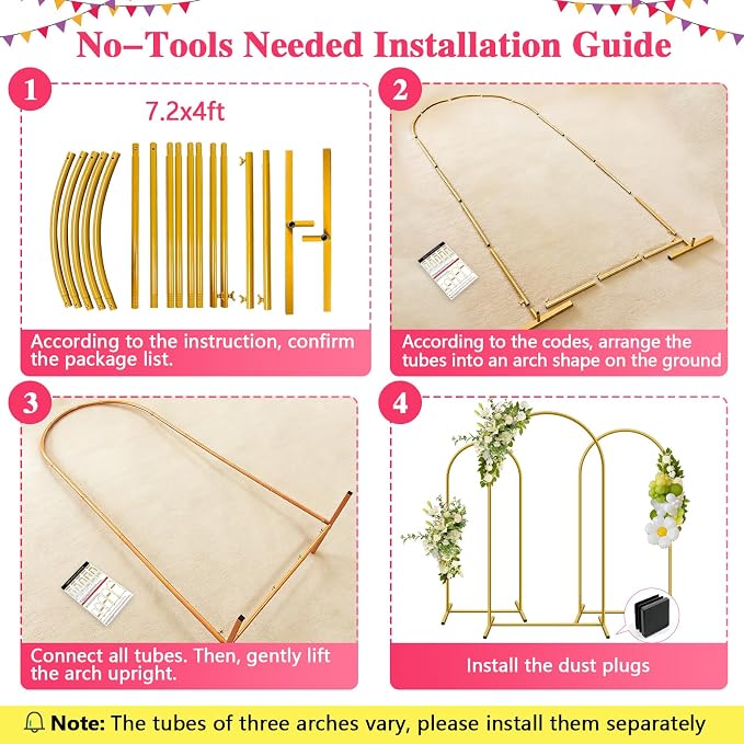 Metal Arch Backdrop Stand, easy set-up, - Image 8