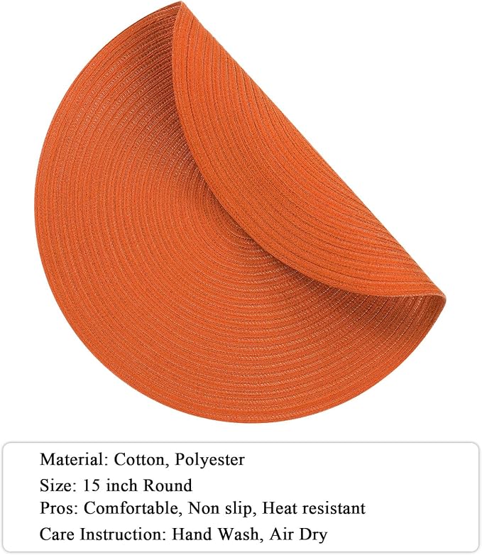 SHACOS Round Placemats Set of 4 - Image 2
