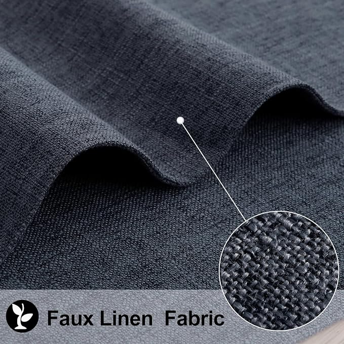 Faux Cotton Linen Placemats Set of 8, Cloth Washable Farmhouse Dining Table Mats - Image 2