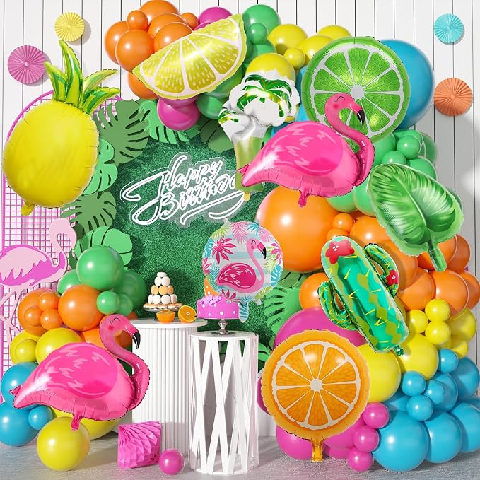 Tropical Balloon Hawaiian Balloons Party Decorations Flamingo Pineapple Coconut - Image 6