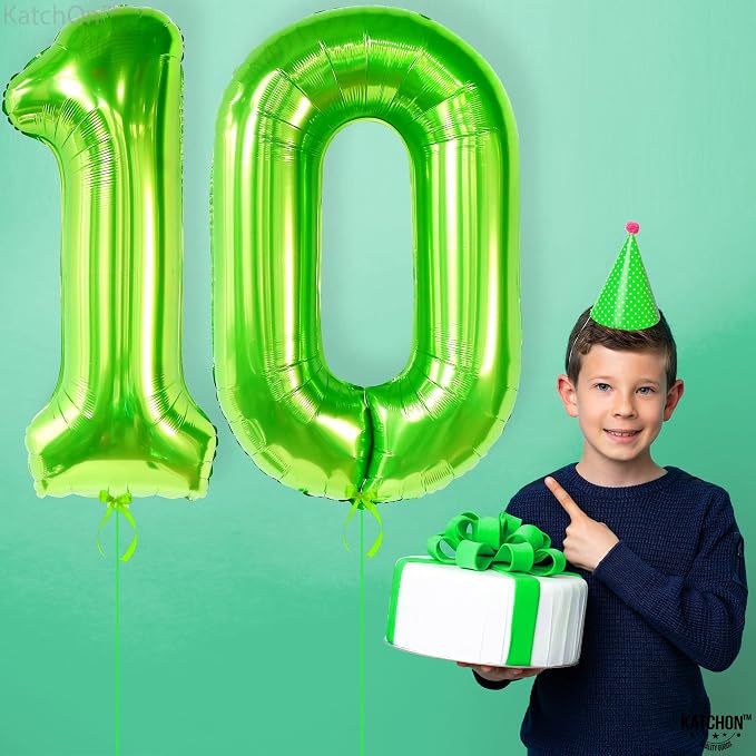 KatchOn Green number 10 balloon 40 Inch - Image 7