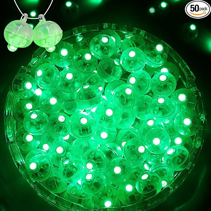50PCs Mini Led Lights, Blinking Led Balloons Light by ZGWJ