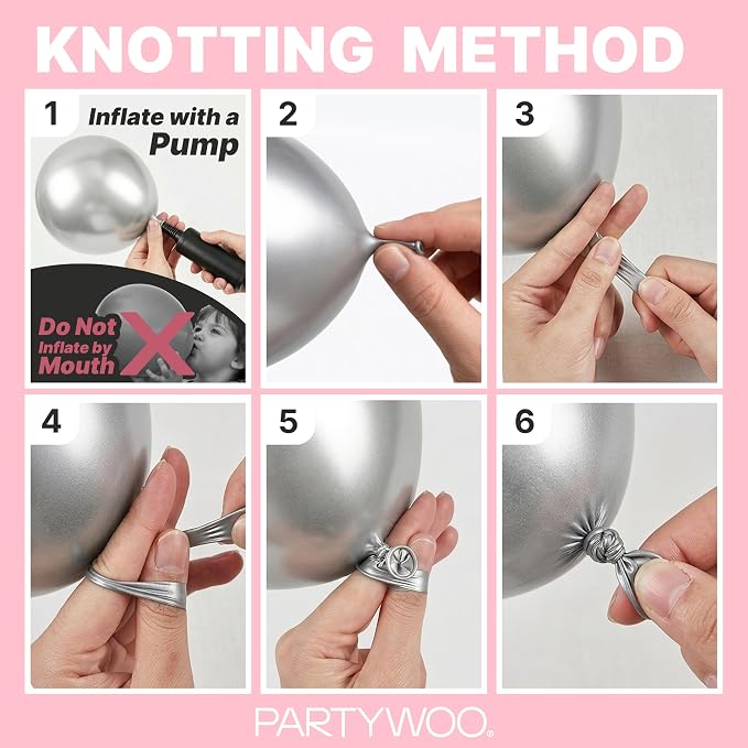 PartyWoo Baby Pink Balloons 152pcs Pastel Pale Light Pink Color | 18 12 10 5 - Image 7