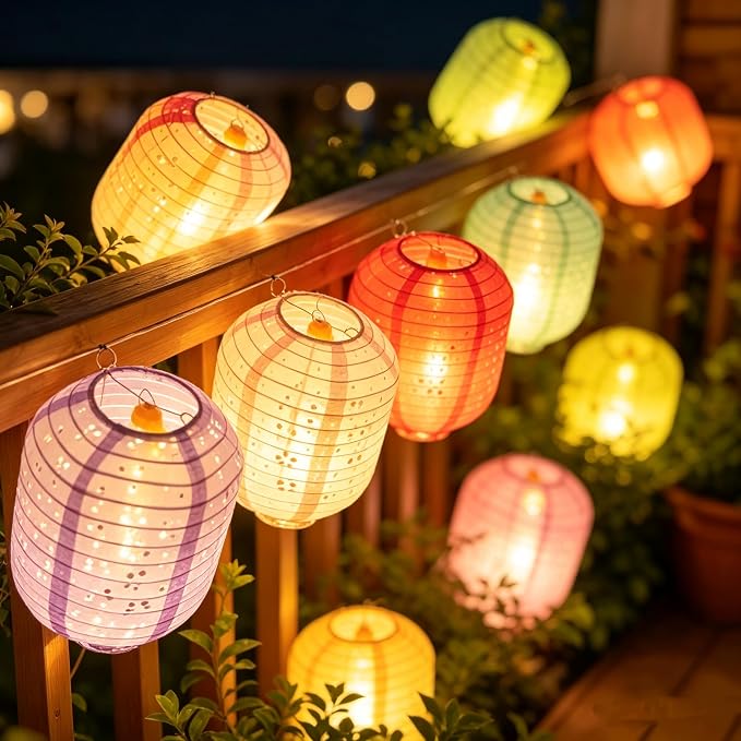 10PCS Paper Lanterns Chinese New Year Spring Festival Lantern 6inches Variety - Image 4