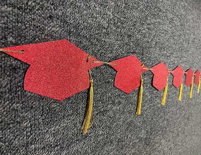 Graduation Decorations Class of 2026 Pre-Strung Glitter Congrats Grad Graduation - Image 4