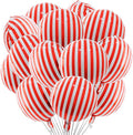 TONIFUL 30Pcs 18 Inch Round Balloons Large Red White Round Shape Foil Balloons by TONIFUL