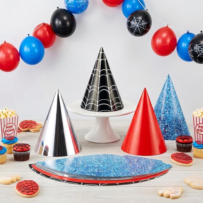 Watersay 24 Pcs Themed Party Hats Theme Cone Paper Hats - Image 2