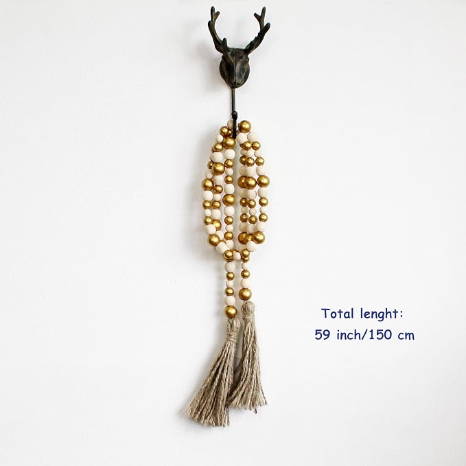 CVHOMEDECO. Wood Beads Garland - Image 6