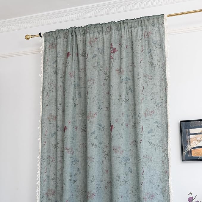ENJOYBRIDAL Floral 96 Inch Curtains - Image 2