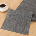 SHACOS Woven Vinyl Table Runners 12 x 54 inch Wipeable PVC Weave Table Runner by SHACOS