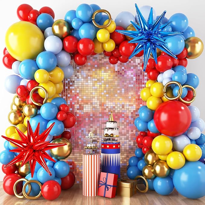 RUBFAC Carnival Balloons Garland Arch Kit, Canival Circus Balloons by RUBFAC