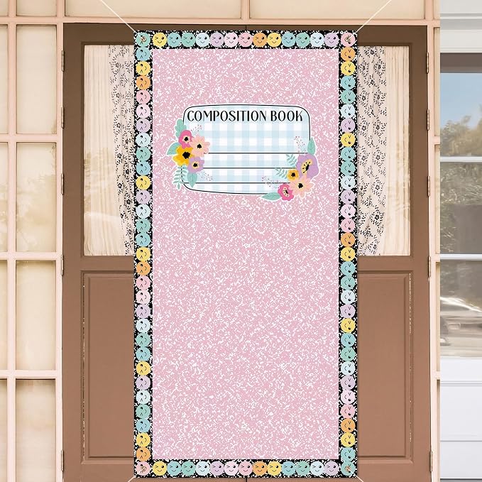 HunnmingRe Composition Notebook Banner Door Decor Back to School Party Supplies by HunnmingRe