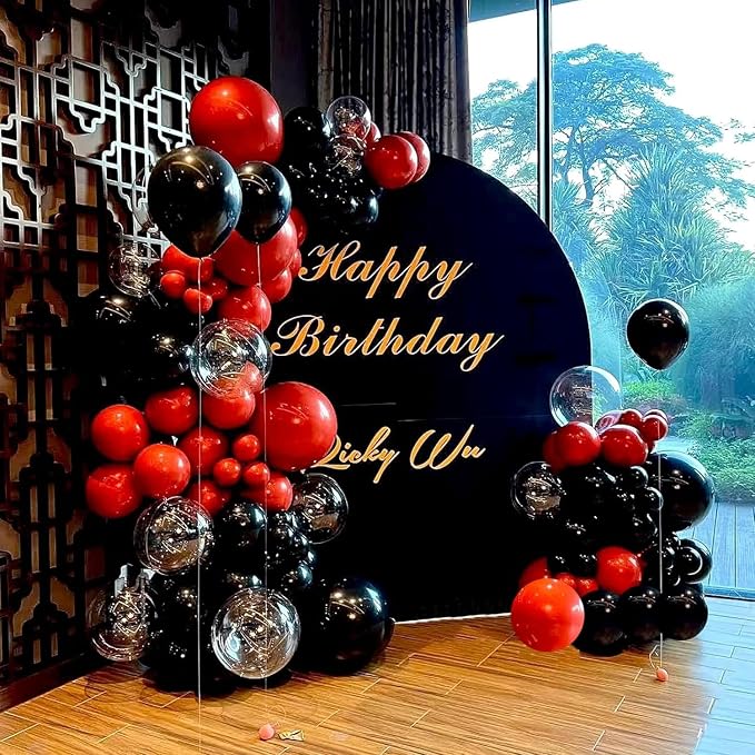 Red and Black Balloons, Thick & Durable, - Image 5