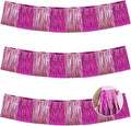 BEISHIDA Pink Mix Fringe Garland Banner 30ft Wall Tinsel Foil Streamers | 3Pack by Beishida