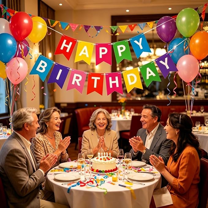 Happy Birthday Banner Birthday Party Supplies - Image 5