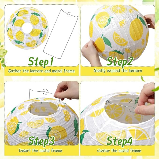 Baquler 12 Pcs Paper Lanterns Party Decorations, Hanging Paper Lanterns in 3 - Image 6