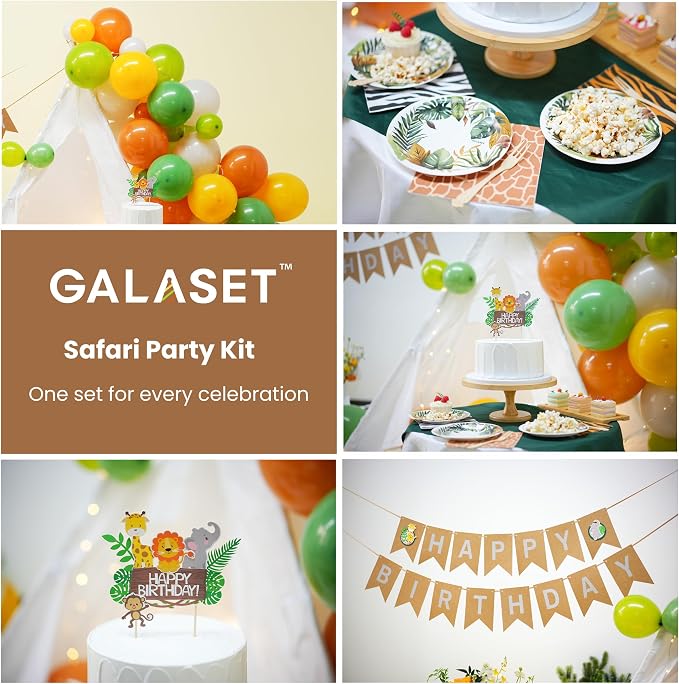 Jungle Safari Birthday Party Decorations and Supplies, Serves 20 - Image 4