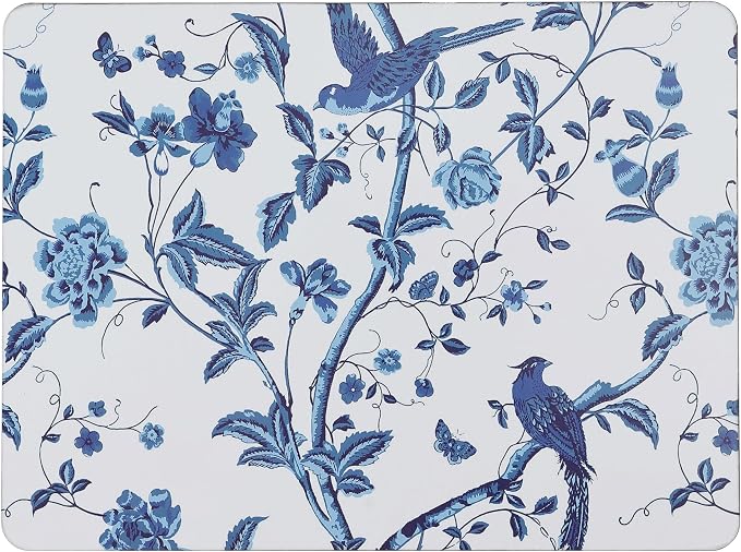 Laura Ashley Cork Placemats, 16 x 12-inch, Summer Palace Blue | Ideal - Image 5