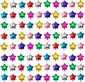 80pcs 5 Inch Mini Star Shape Foil Balloon by SLGZXXY