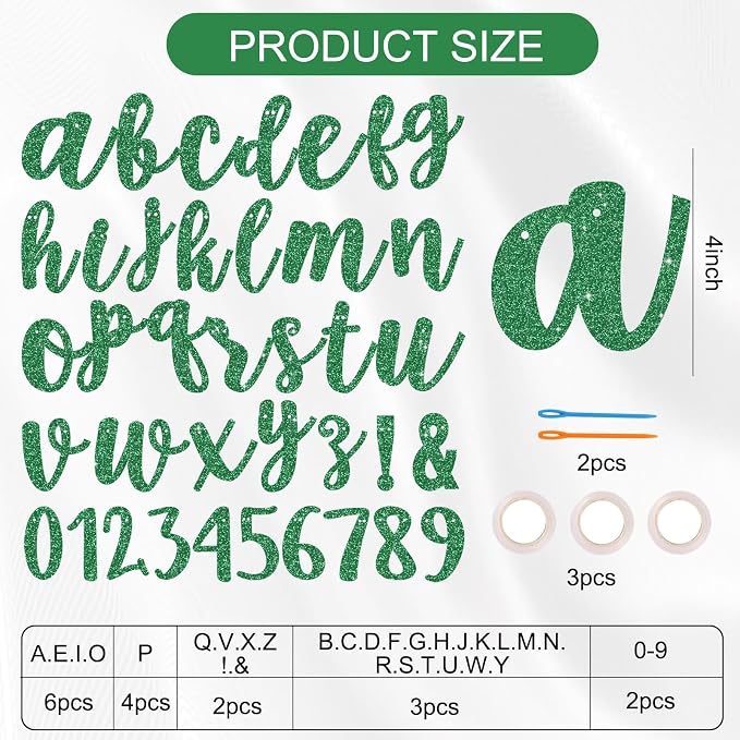 BEISHIDA 116 PCS A-Z DIY Letter Banner Kit Make Your Own Banner，Including 111 - Image 2