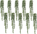 10 Pcs Artificial Succulents Hanging Plants, Fake String of Pearls Greenery by dallisten