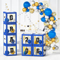 2026 Graduation Party Decorations, HYMENEX Set of 4 Graduation Boxes by HYMENEX