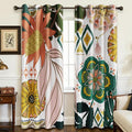 Tyrot Boho Floral 100% Blackout Curtains by TyrotHomeDecor