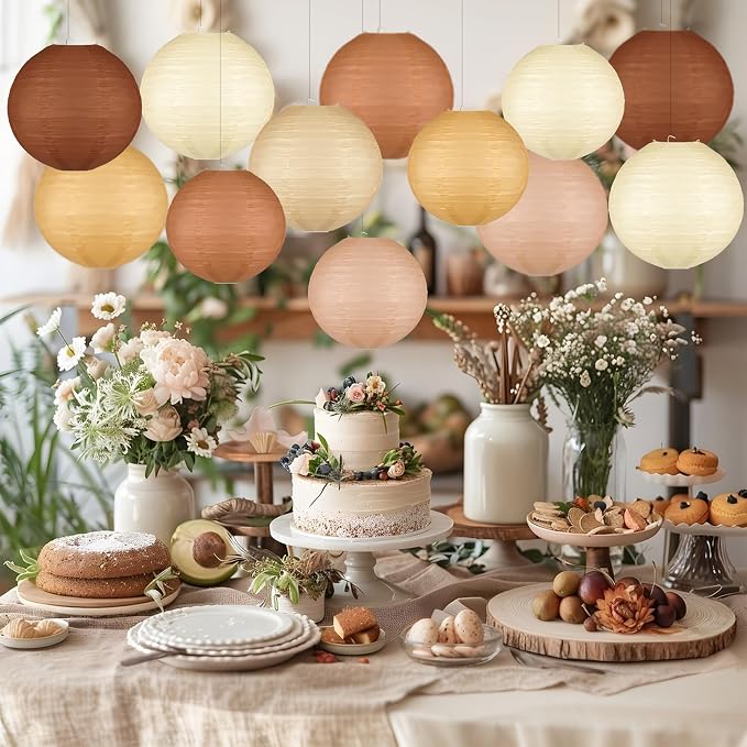 Qenk 12 Pcs Boho Paper Lanterns - Image 5