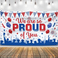 KatchOn We are So Proud of You Banner 72x44 Inch | Congratulations Banner Red by KatchOn