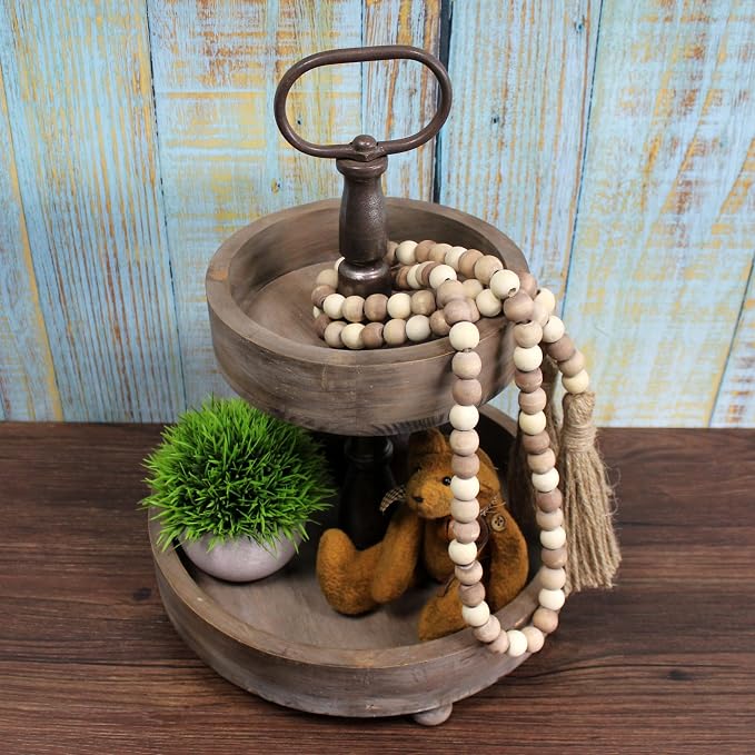 CVHOMEDECO. Wood Beads Garland - Image 3