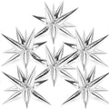 LOVESTOWN 72 PCS Silver Star Balloons, Engagement Disco Themed Party Decorations by Lovestown