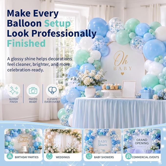 Balloon Shine Spray for Parties：15 oz Odorless Finish Balloons | Instant - Image 6