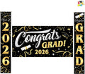 JOYIN 3 Pcs Graduation Decorations Class of 2026, Large Graduation Banners Set by JOYIN