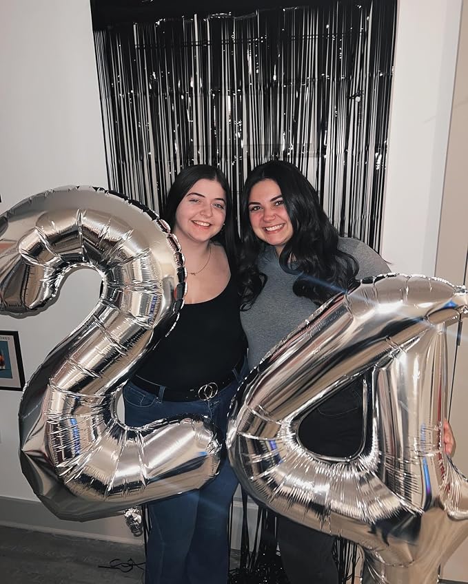 40 Inch Silver Number 6 Balloon Birthday Party Decorations - Image 3