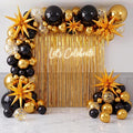 Capoda 148 Pcs Black Gold Balloon Garland Arch Kit by Capoda