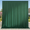 10ft x 10ft Wrinkle Free Hunter Green Backdrop Curtains by ENJOYYOURPARTY