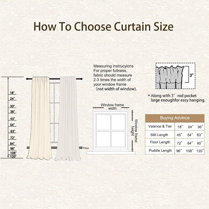 Sutuo Home Boho Sheer Curtains 96 inches Long - Image 5
