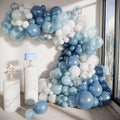 Vellax 146-Pc Balloon Garland Arch Kit, Dusty & Light Blue, light blue & white by Vellax